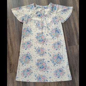 1970s Floral Caftan Housedress